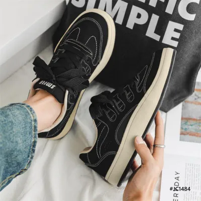 Breathable Lace Up Versatile Canvas Shoes